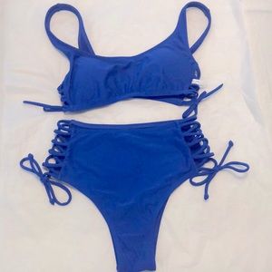 Express bikini set Xs cool blue!!